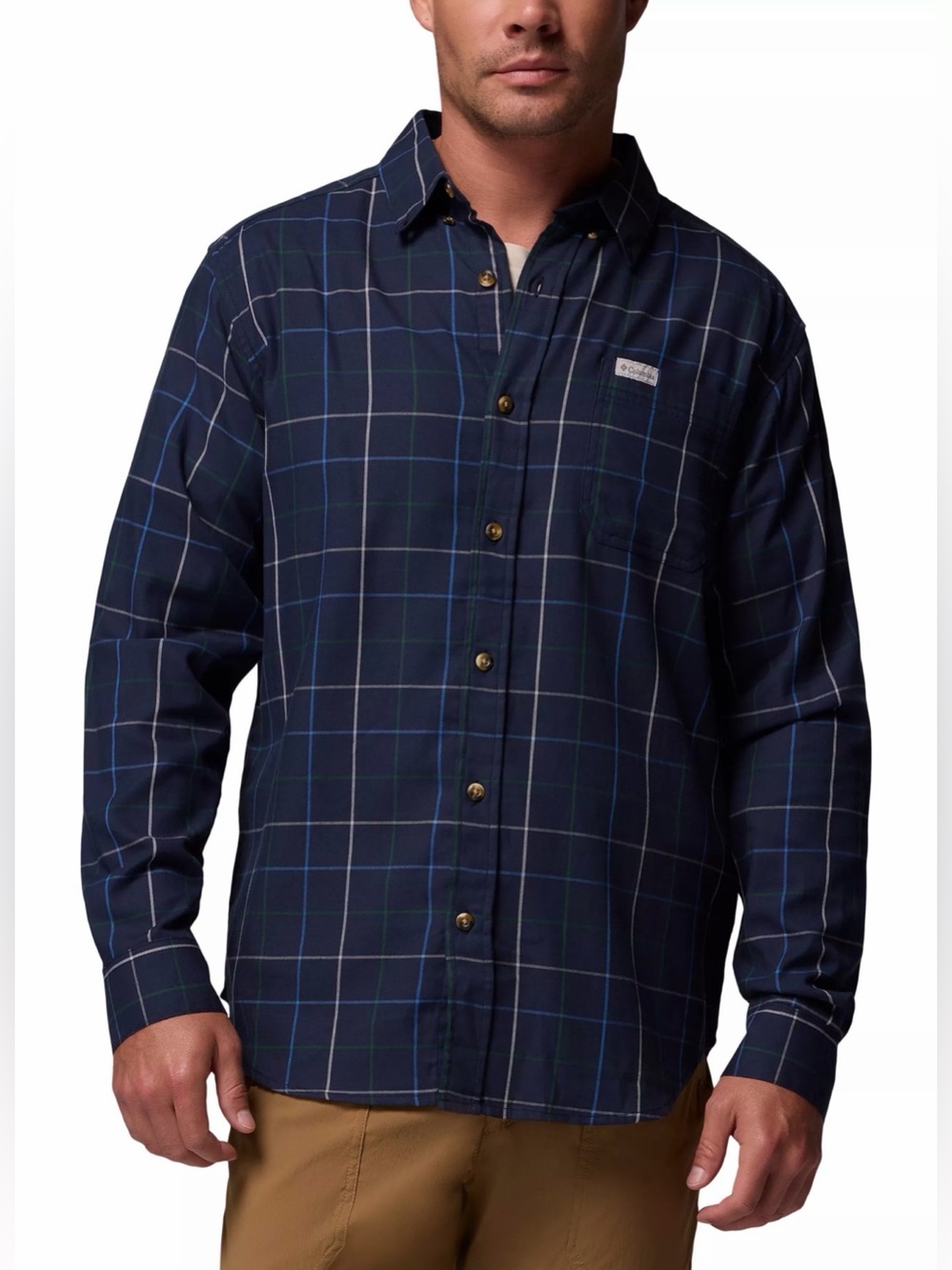 Columbia Rapid Rivers II Plaid Long Sleeve Shirt Men’s M NWT